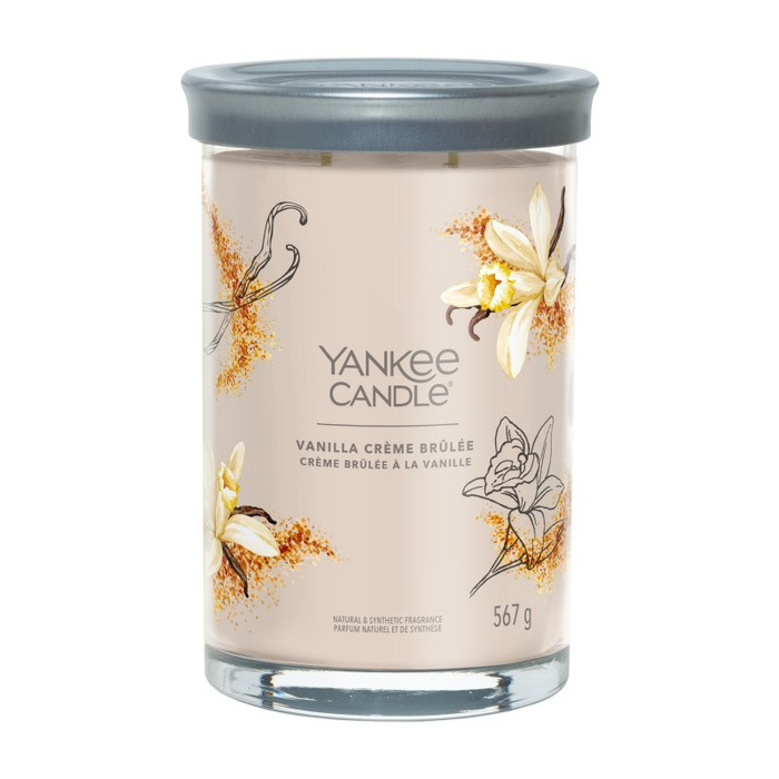 Yankee Candle Tumbler z 2 knotami Vanilla Creme Brulee