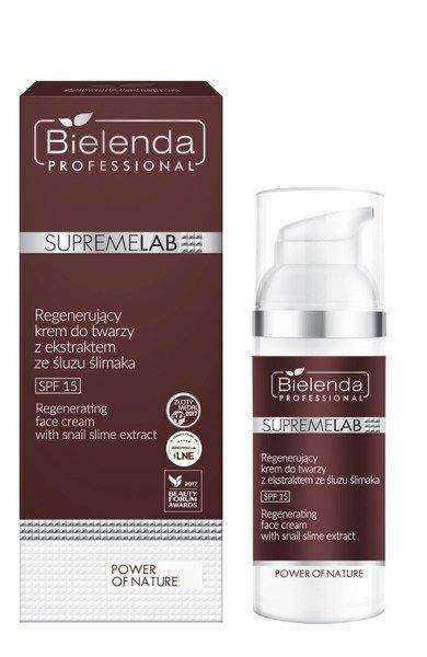 Bielenda Professional Power of Nature Regenerujący krem do twarzy z ekstraktem ze śluzu ślimaka SPF 15