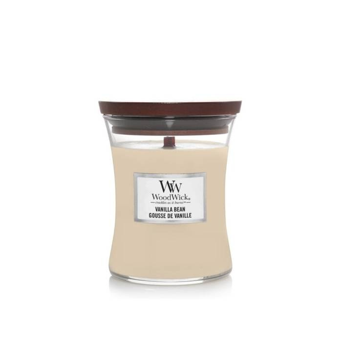 WoodWick Świeca mała Vanilla Bean