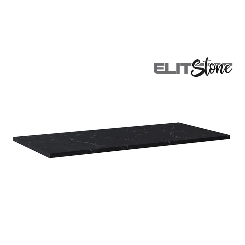 Blat łazienkowy Elita marmur marquina 100/46/2 cm ElitStone black matt 167482