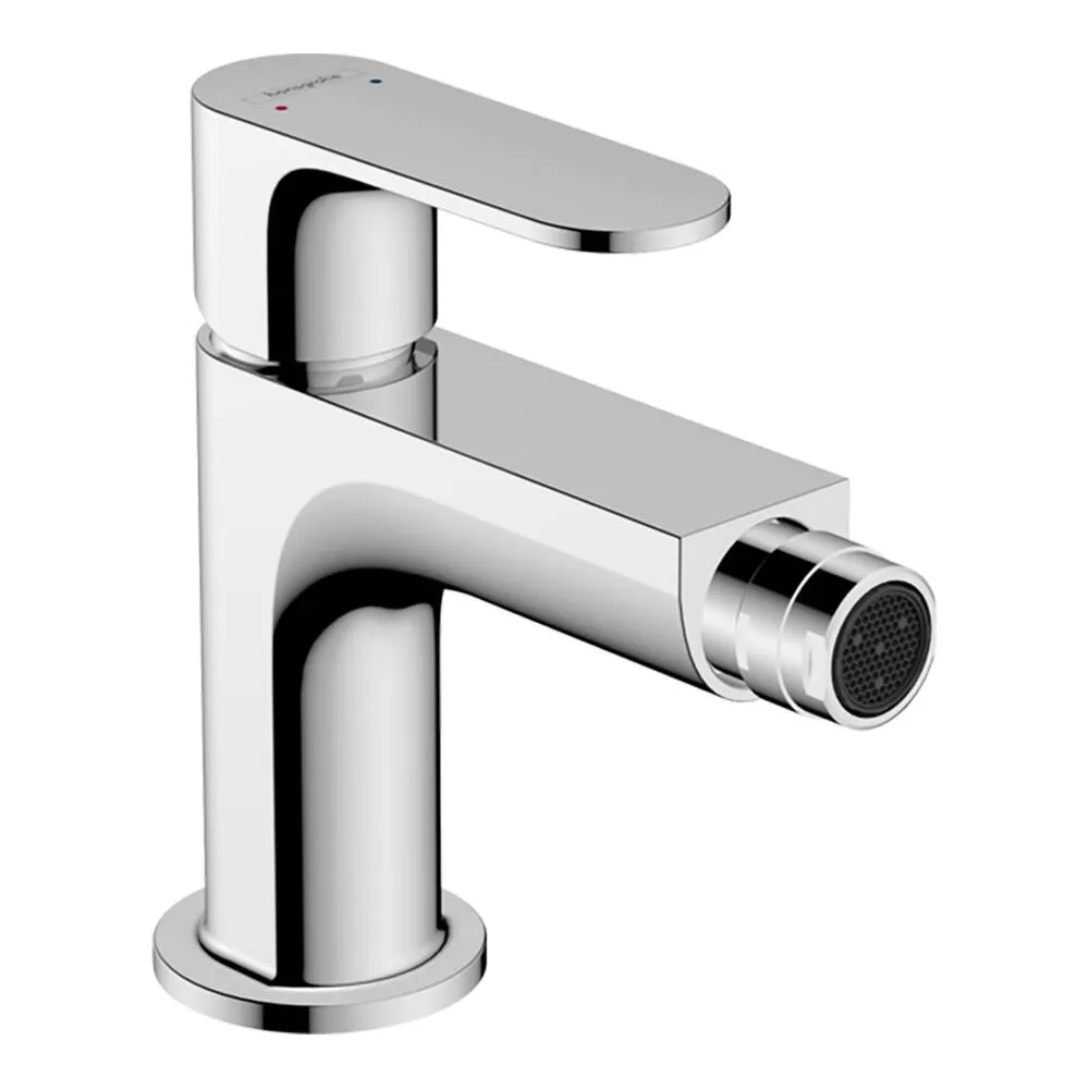 Bateria bidetowa Hansgrohe Rebris S stojąca z korkiem automatycznym metalowym chrom 72212000