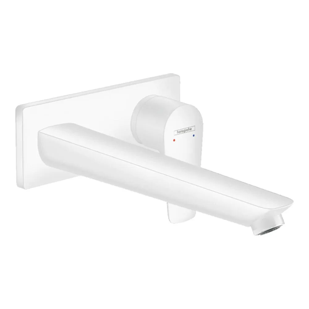 Bateria umywalkowa Hansgrohe Talis E podtynkowa z wylewką 225 mm biały mat 71734700