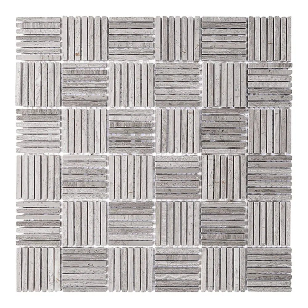 Mozaika kamienna Dunin Woodstone grey tatami 48 30,5x30,5 cm 5901289392518