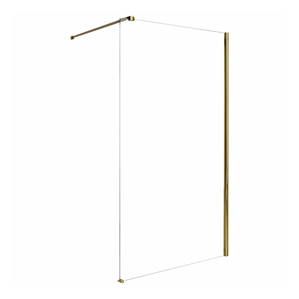 Ścianka walk-in Rea Aero 120 cm Easy Clean gold/szkło przezroczyste REA-K8443