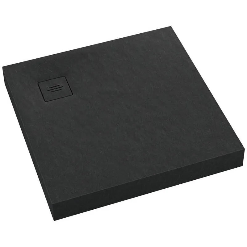 Brodzik kwadratowy Schedline NonLimits 80x80 cm akrylowy black stone 3ST.N1K-8080/C/ST-M1/C/ST