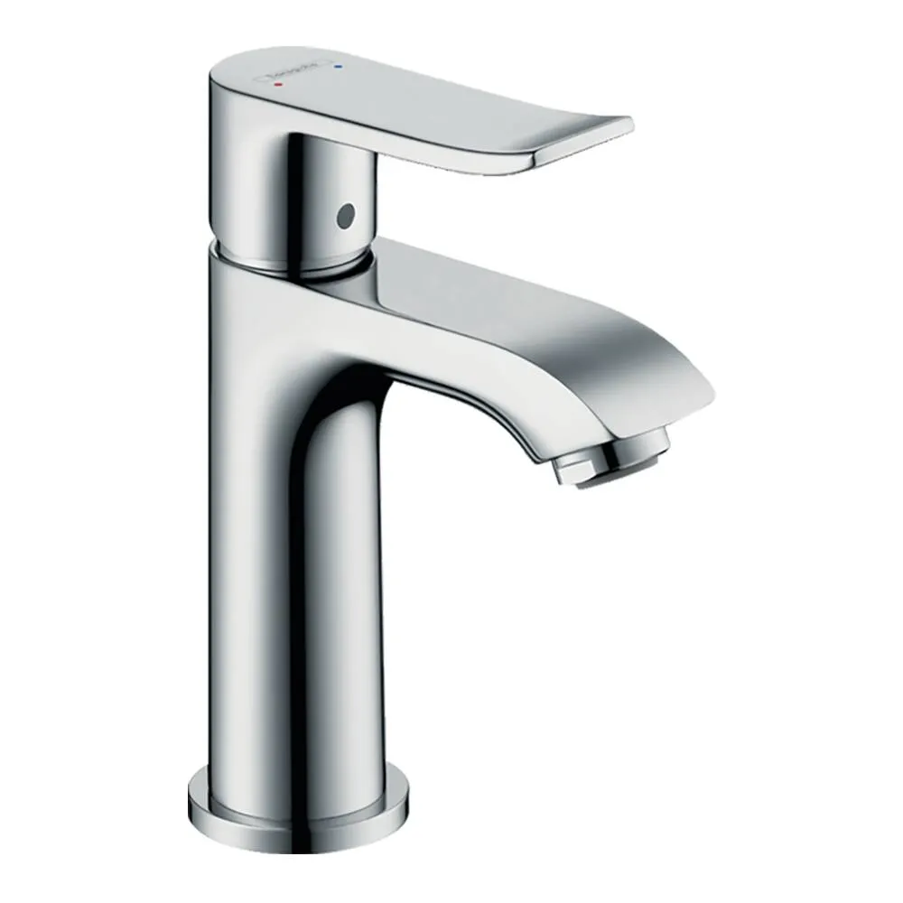 Bateria umywalkowa Hansgrohe Metris 100 stojąca z korkiem automatycznym chrom 31088000