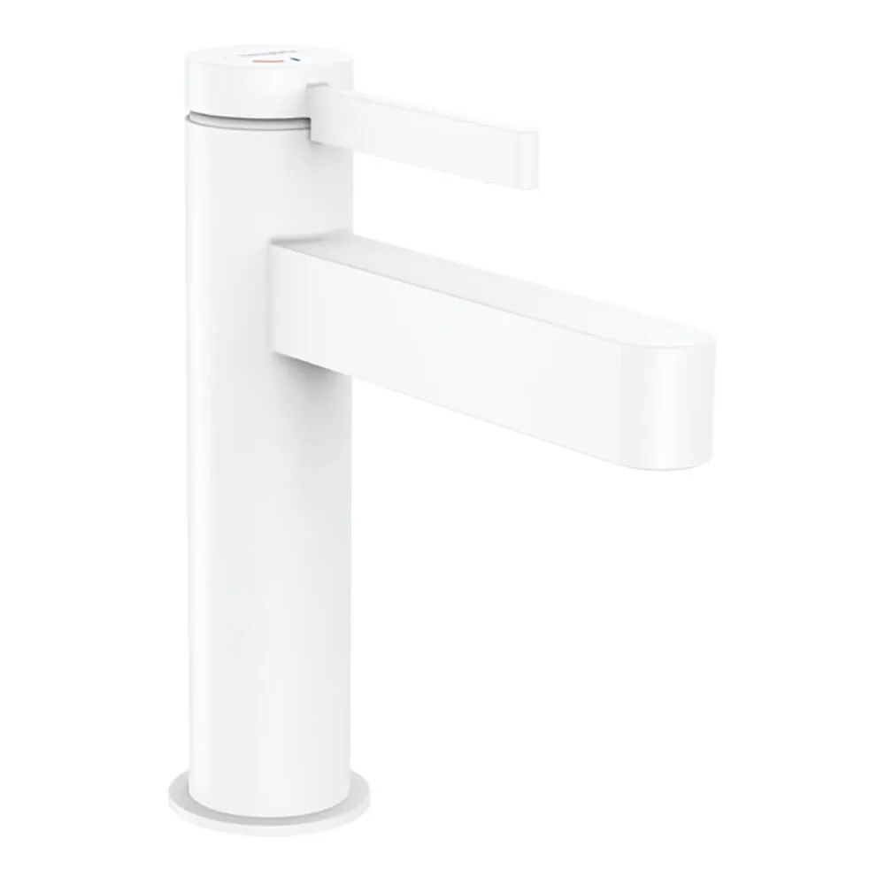 Bateria umywalkowa Hansgrohe Finoris 110 CoolStart stojąca z korkiem Push-Open biały mat 76024700