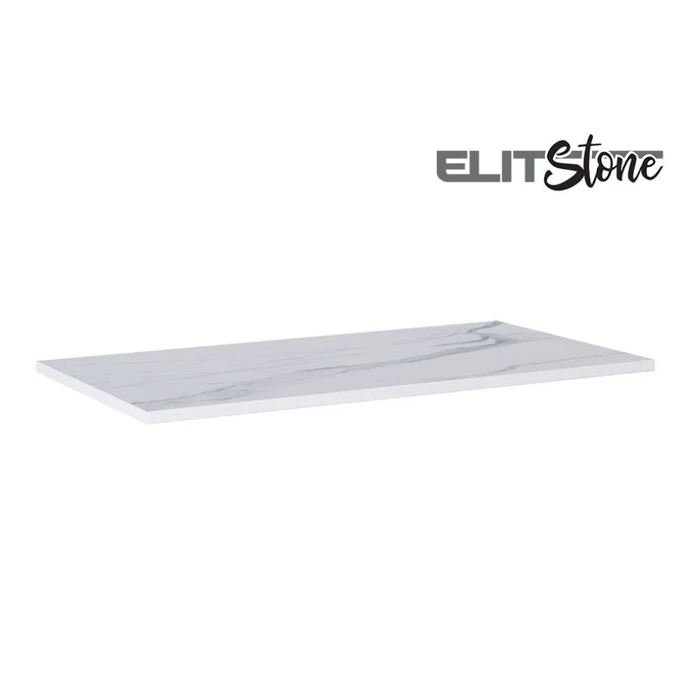 Blat łazienkowy Elita marmur calacatta 100/49,4/2 cm ElitStone white matt 167805