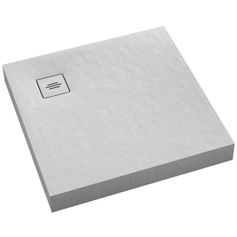 Brodzik kwadratowy Schedline NonLimits 80x80 cm akrylowy white stone 3ST.N1K-8080/B/ST-M1/B/ST