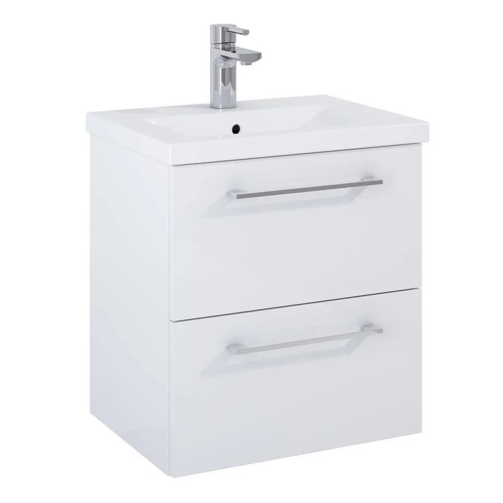 Umywalka z szafką Elita Komplet Roma Plus Compact 50 2S wisząca white HG 167456