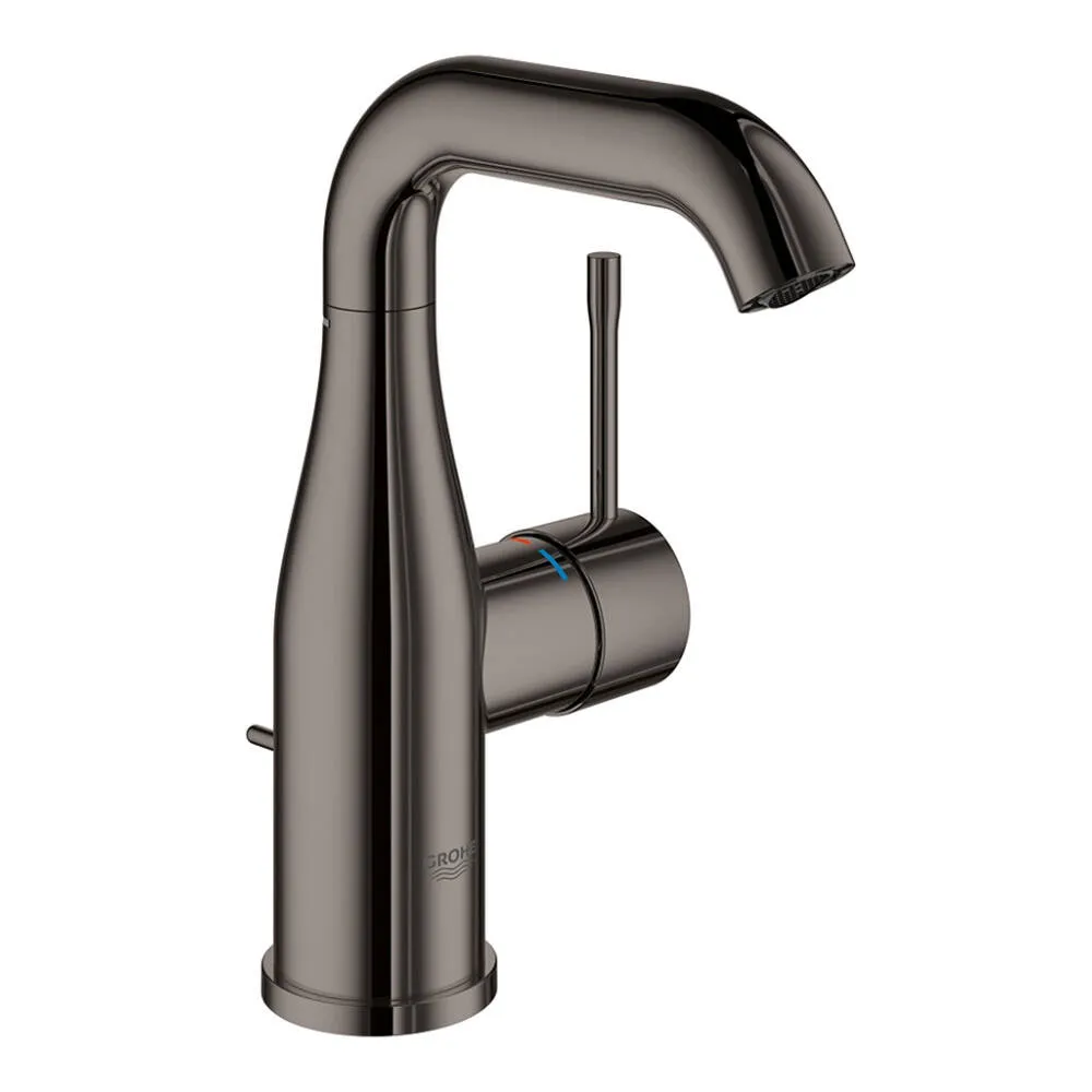 Bateria umywalkowa Grohe Essence M stojąca z korkiem automatycznym hard graphite 23462A01