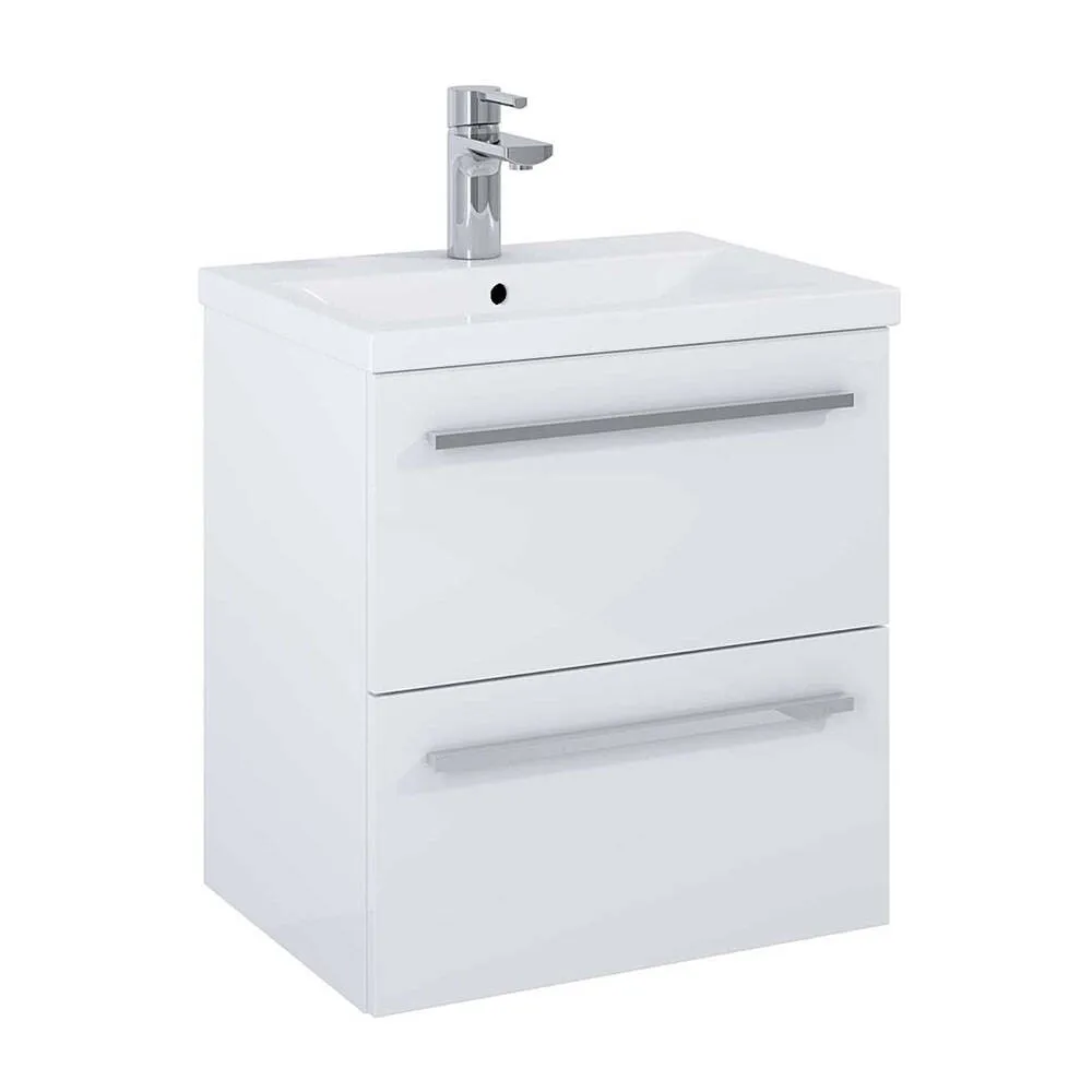 Umywalka z szafką Elita Set Kwadro Plus 50 2S wisząca white HG 166947