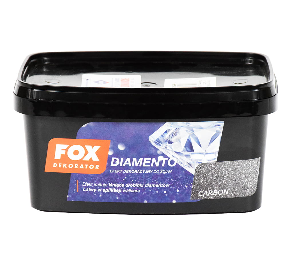 ATLAS FOX FARBA DEKORACYJNA DIAMENTO CARBON 1L