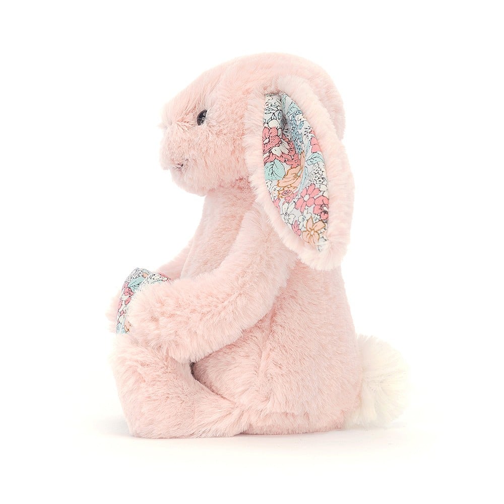 Jellycat, króliczek pudrowy róż z serduszkiem 15 cm