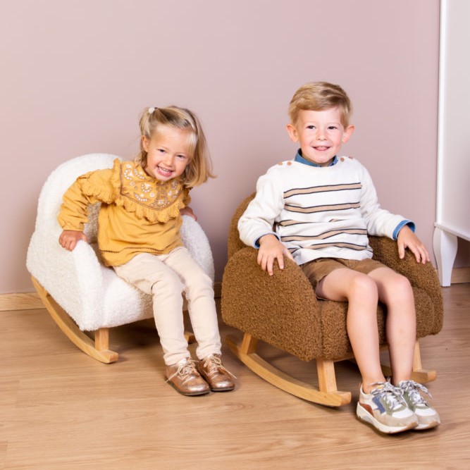 Childhome, Dziecięcy fotel bujany Teddy bear Brown