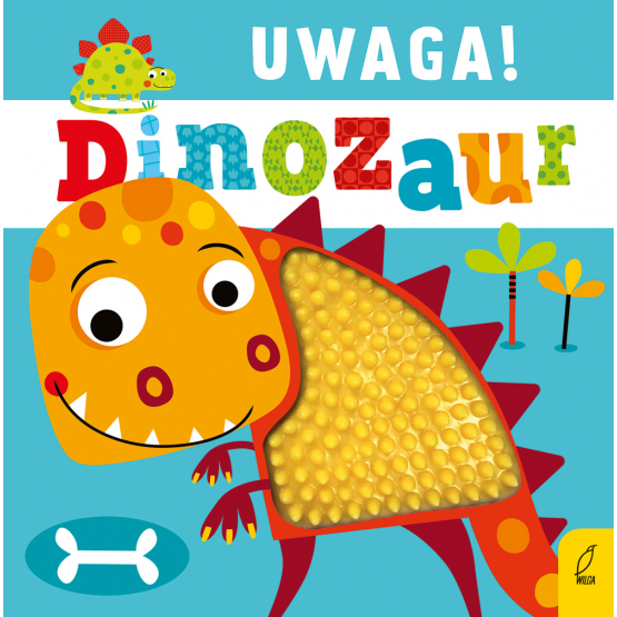 Uwaga dinozaur książeczka sensoryczna