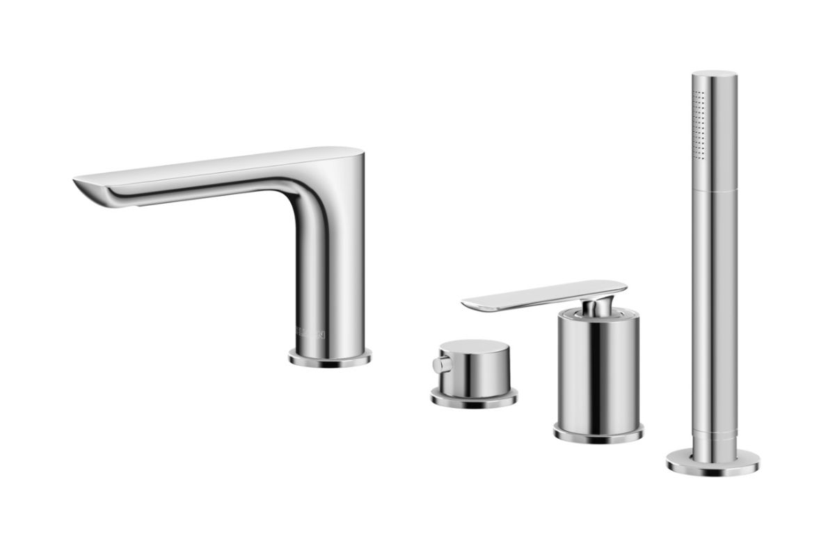 Kohlman Experience bateria wannowo-prysznicowa 4-otworowa chrom QB244E