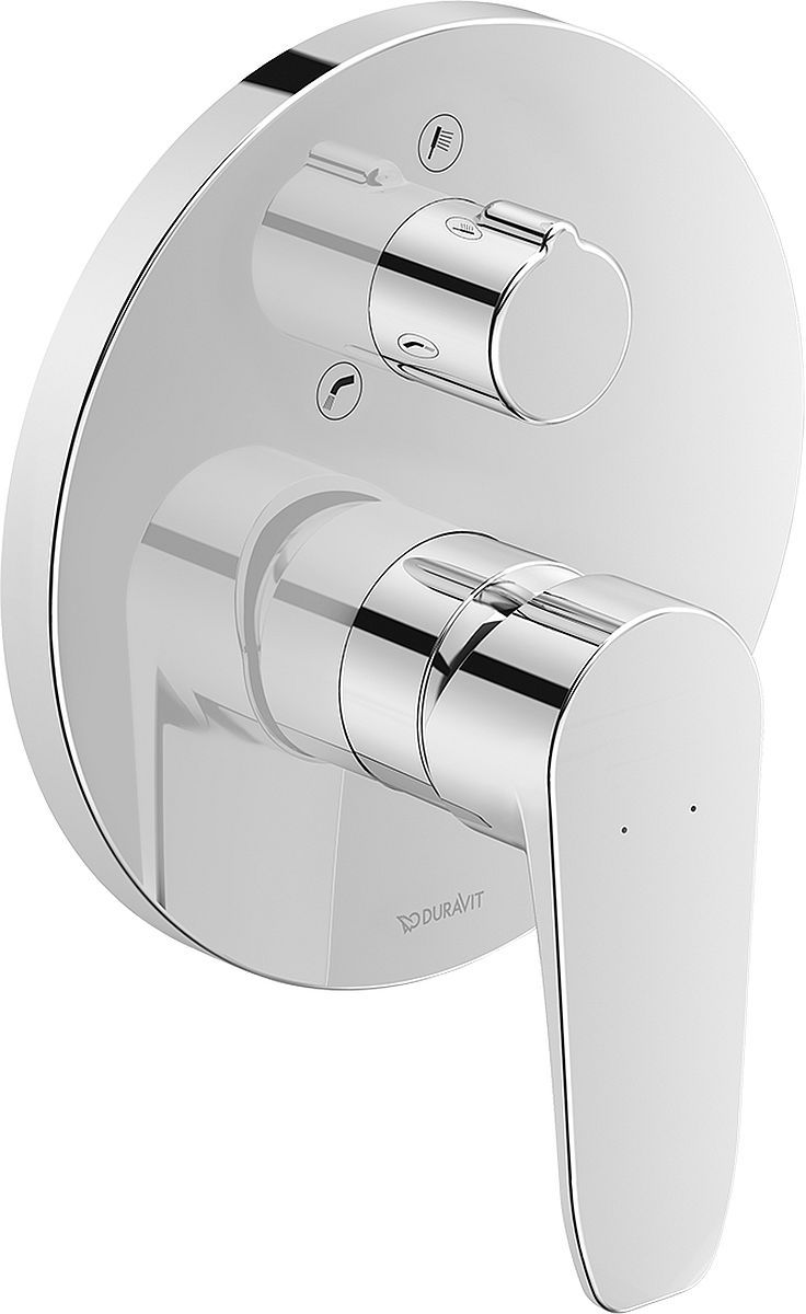 Duravit B.1 bateria wannowo-prysznicowa podtynkowa chrom B15210012010