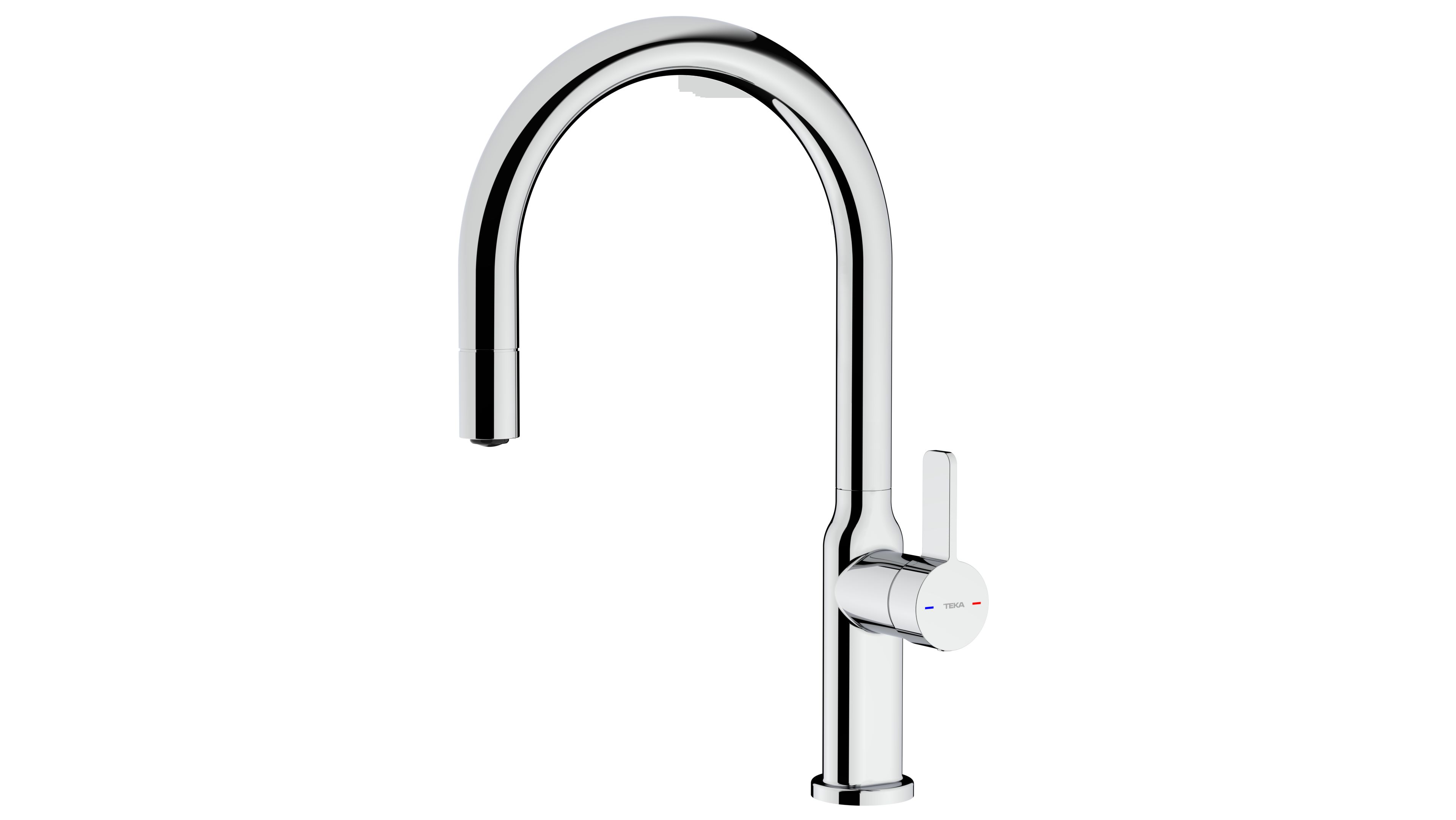 Teka Oval bateria kuchenna stojąca chrom 116020011