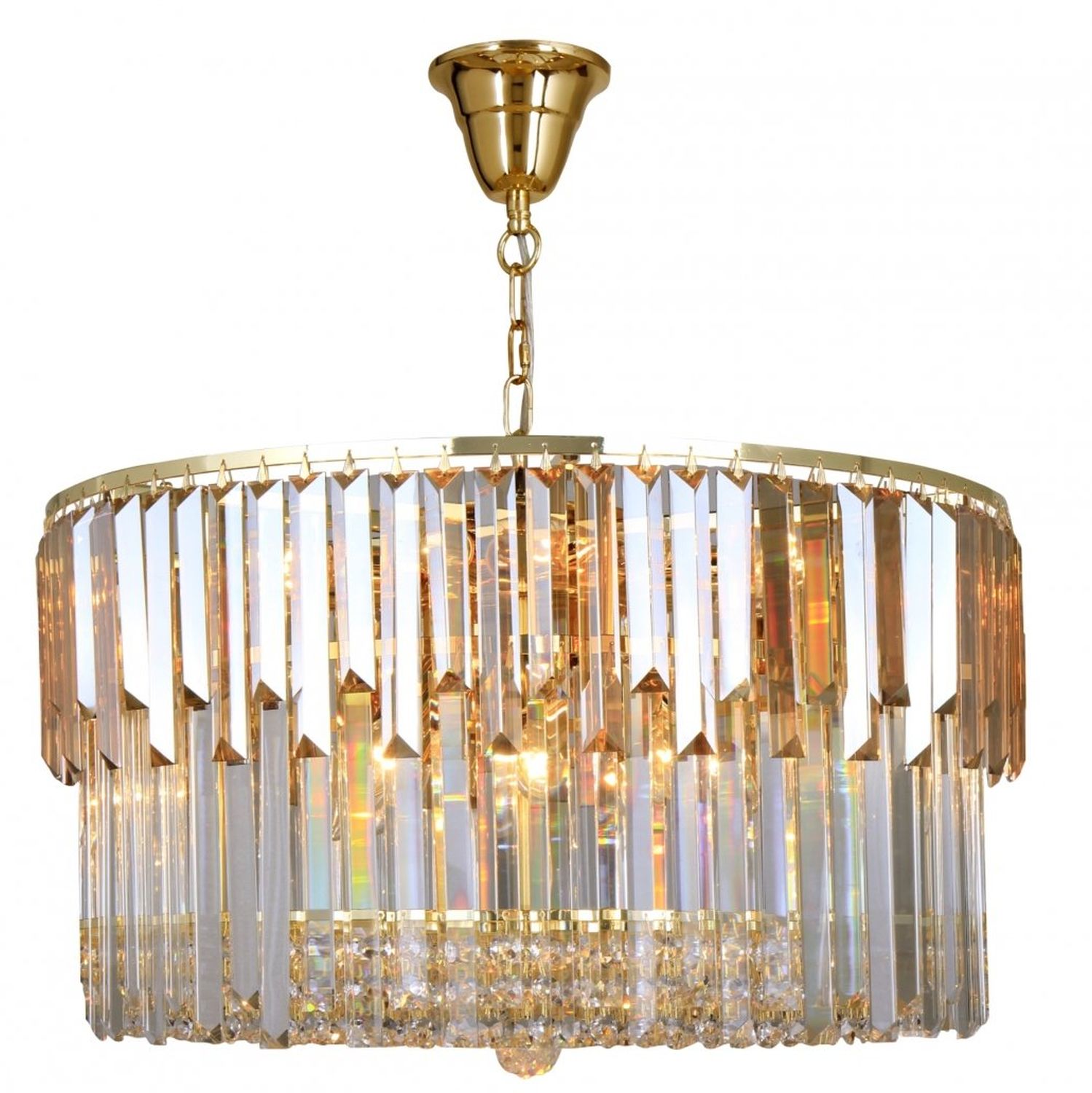 Zuma Line Camille lampa wisząca 16x40W złoty/jasny bursztyn 19101/16
