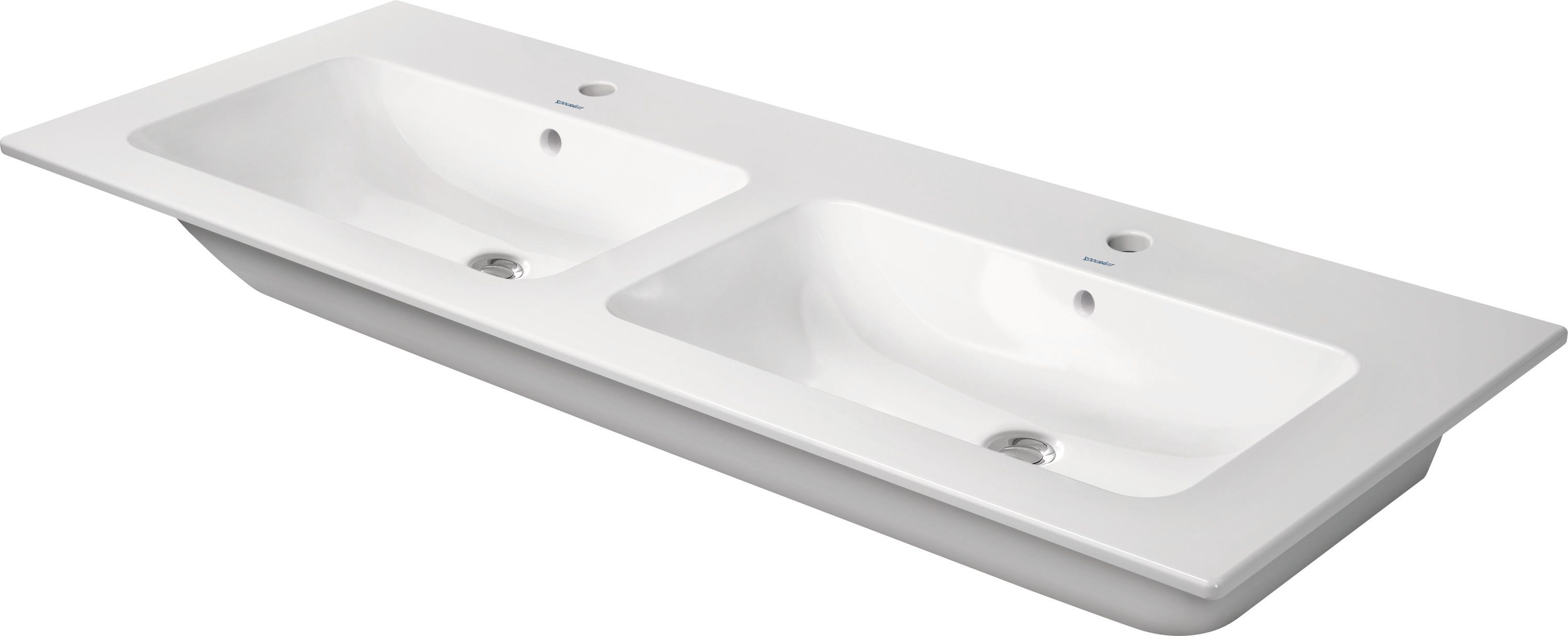 Duravit Me by Starck umywalka 130x49 cm meblowa podwójna prostokątna biała 2336130060