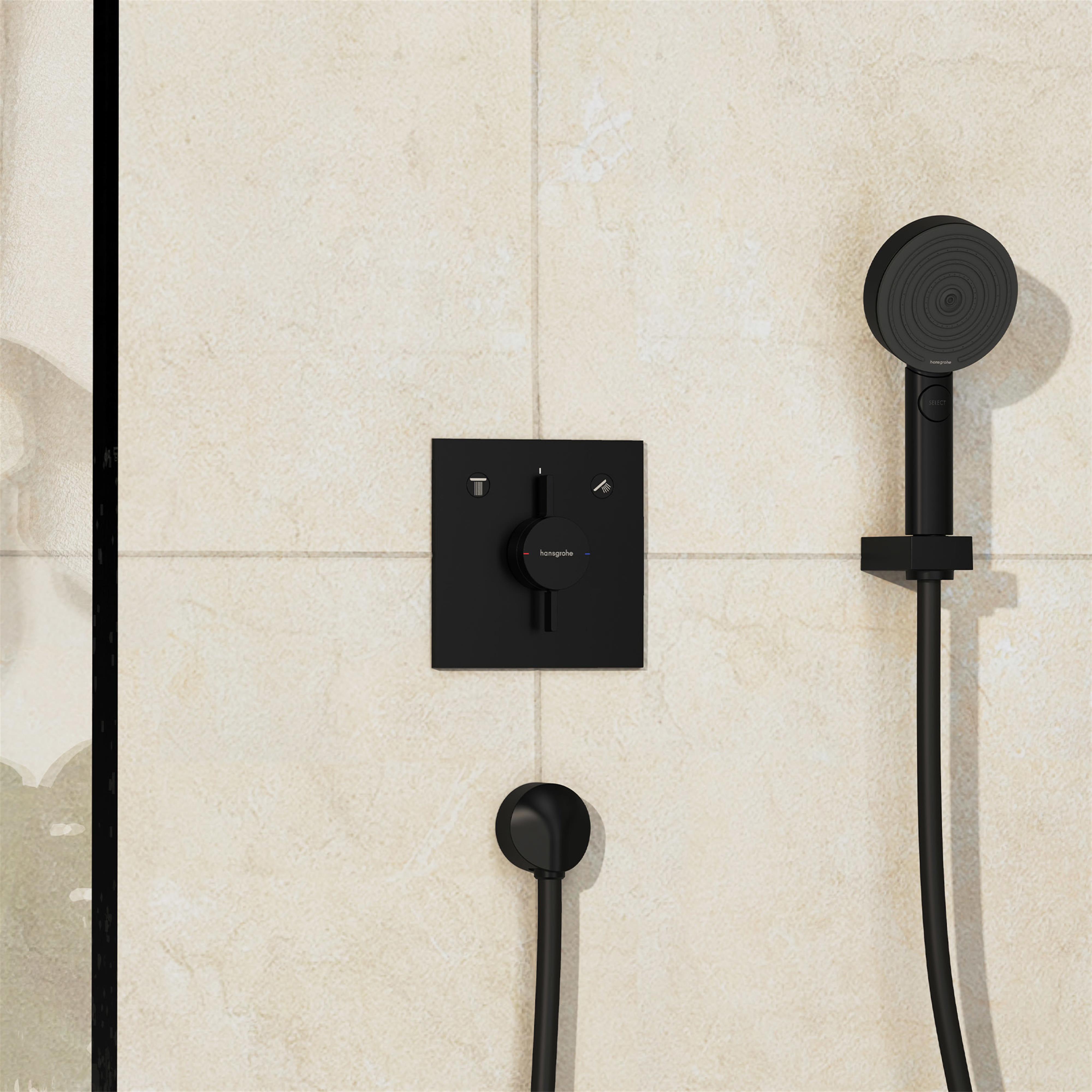 Hansgrohe DuoTurn E bateria wannowo-prysznicowa podtynkowa czarny mat 75417670 - Wysyłka w 24h