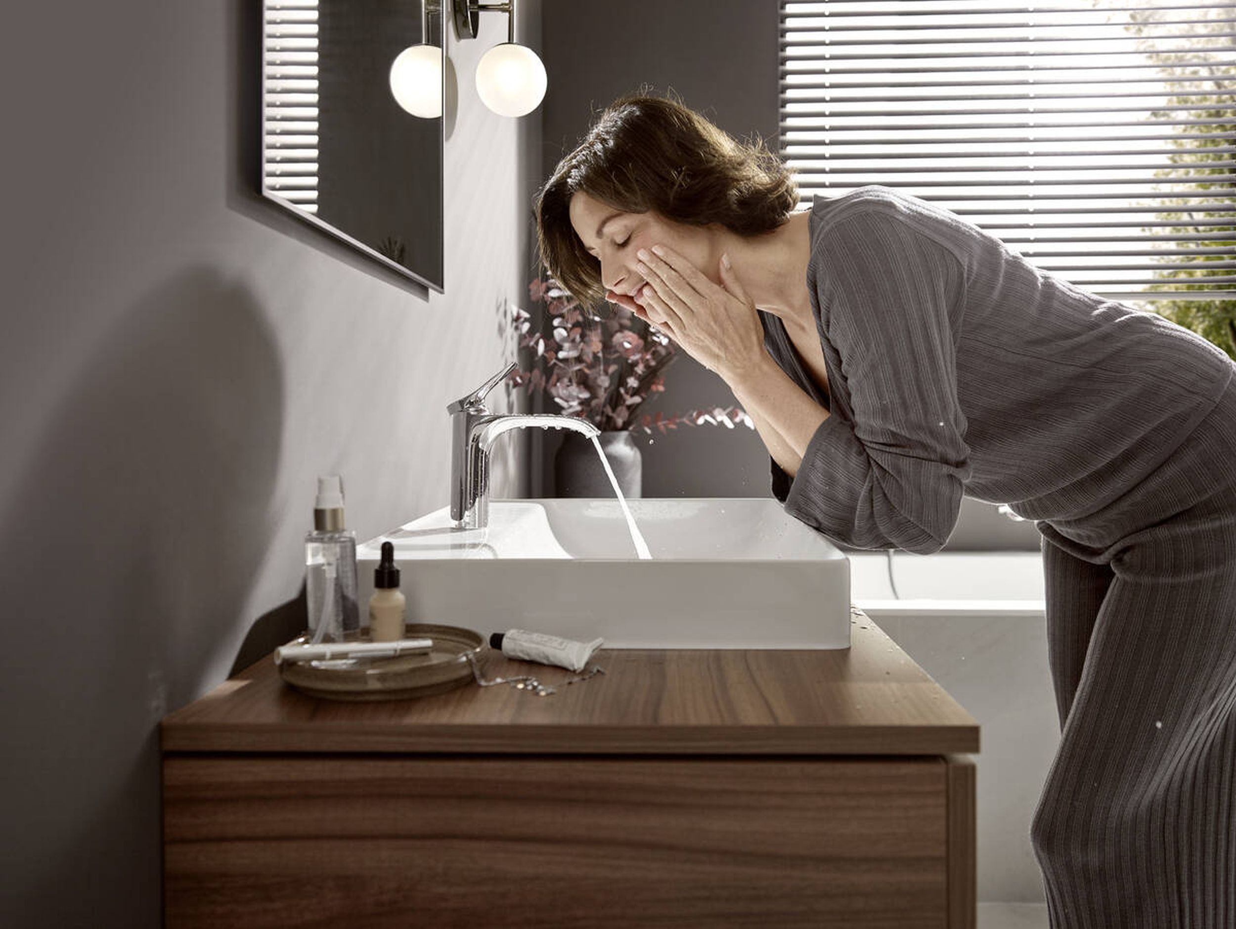 Hansgrohe Vivenis bateria umywalkowa stojąca EcoSmart chrom 75020000 - Wysyłka w 24h