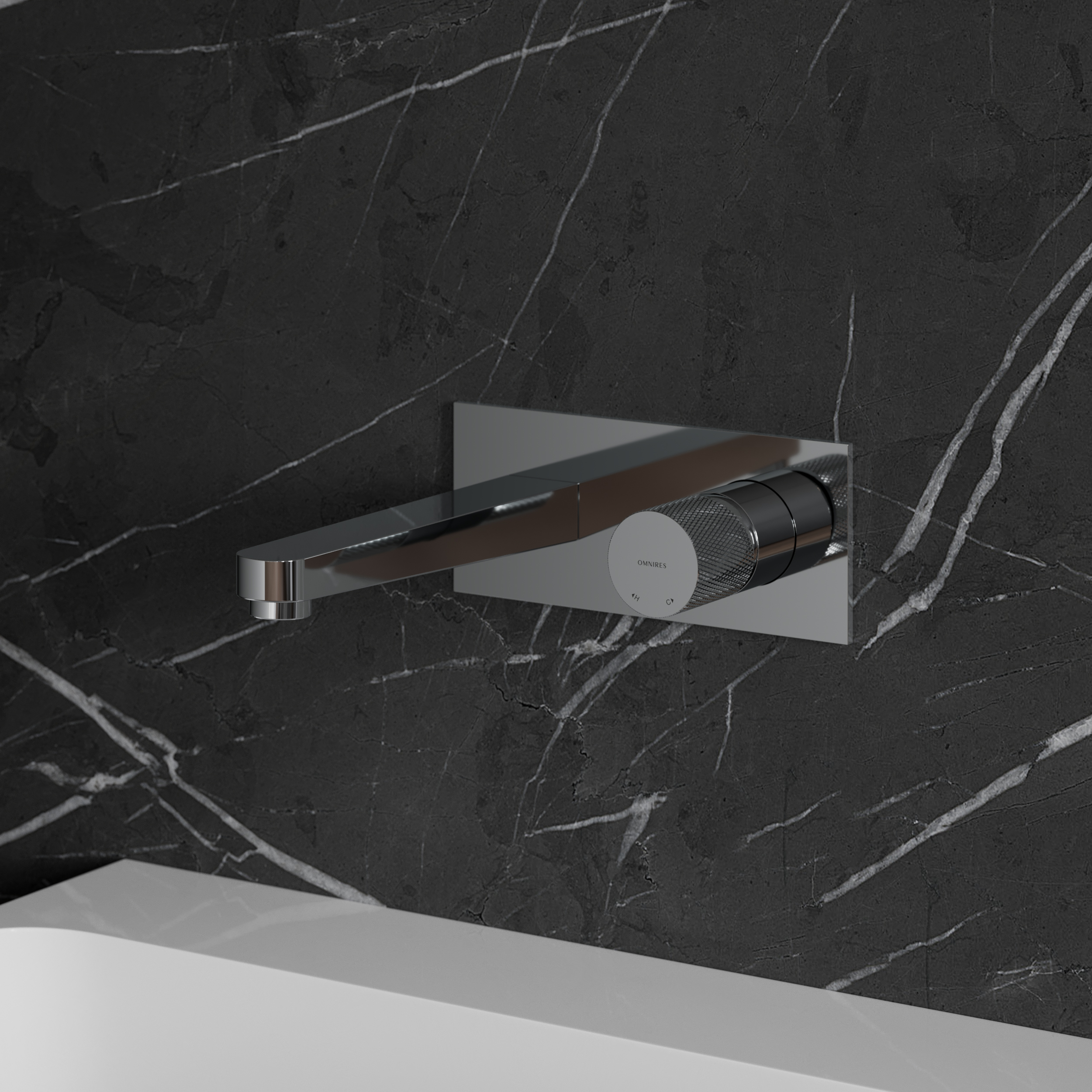Omnires Contour bateria umywalkowa podtynkowa chrom CT8015CR - Wysyłka w 24h