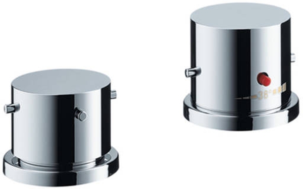 Axor Starck bateria wannowo-prysznicowa termostatyczna 2-otworowa chrom 10480000