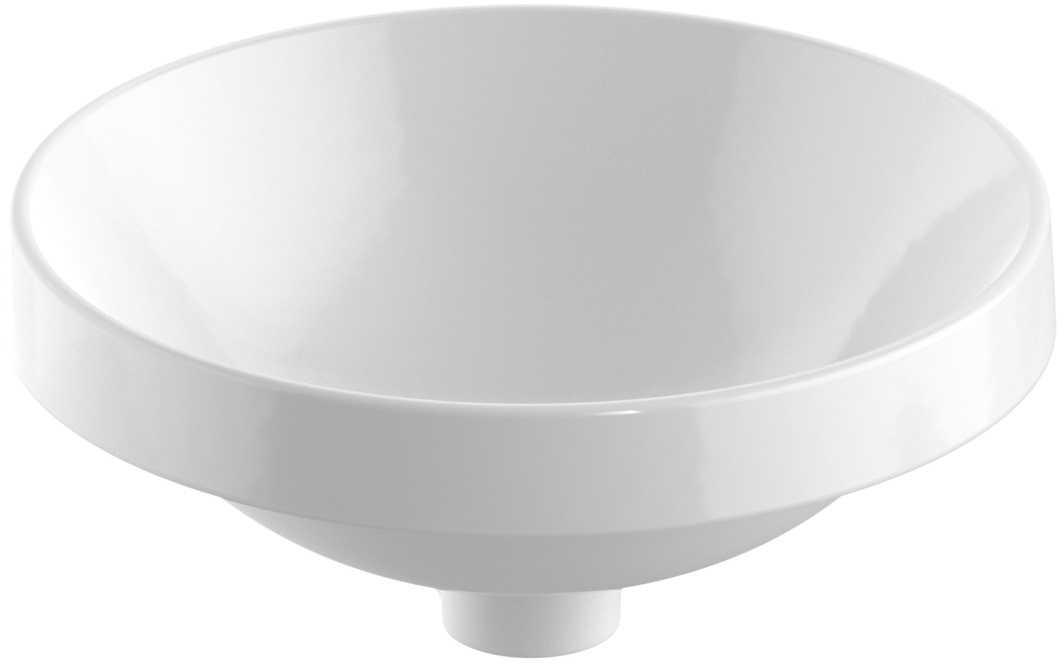 Geberit Variform umywalka 40 cm wpuszczana okrągła KeraTect biała 500.702.00.2