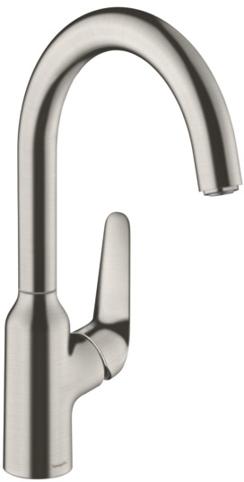 Hansgrohe Focus M42 bateria kuchenna stojąca stal 71802800