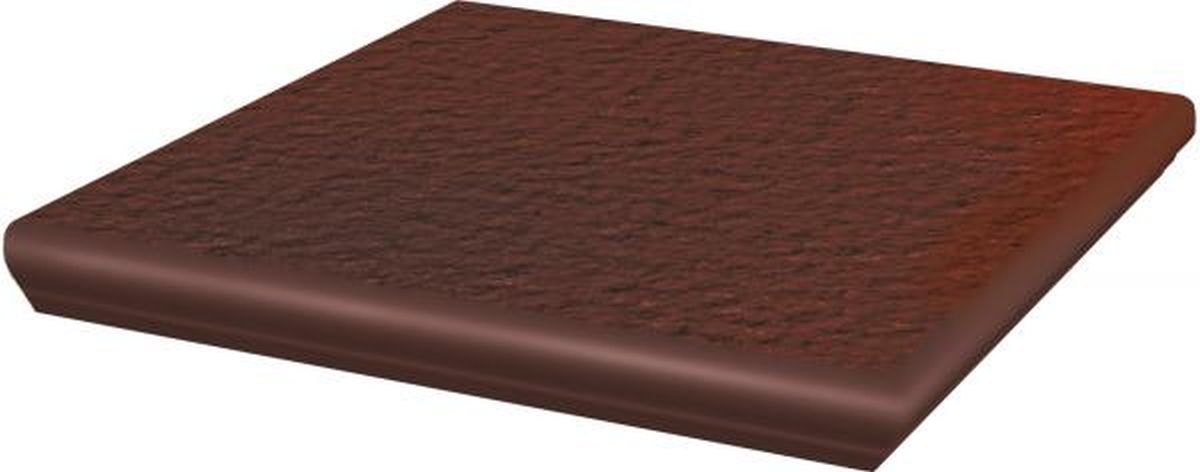 Paradyż Cloud Brown stopnica 33x33 cm narożna kapinos brązowy mat