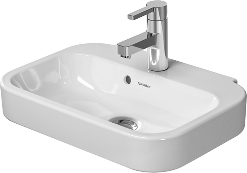 Duravit Happy D.2 umywalka 50x36 cm ścienna prostokątna biała 0709500000