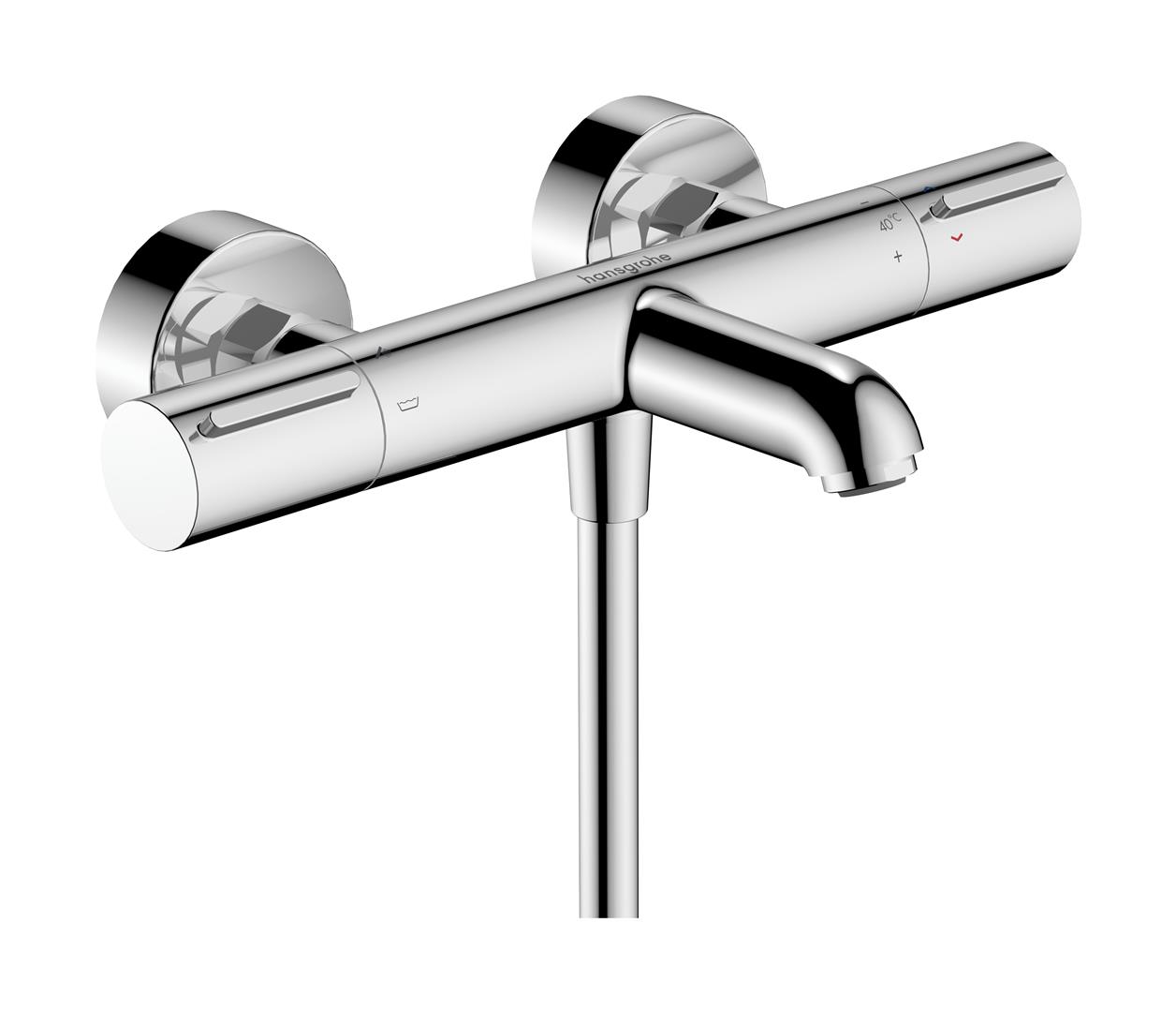 Hansgrohe Ecostat Element bateria wannowo-prysznicowa ścienna termostatyczna chrom 13347000