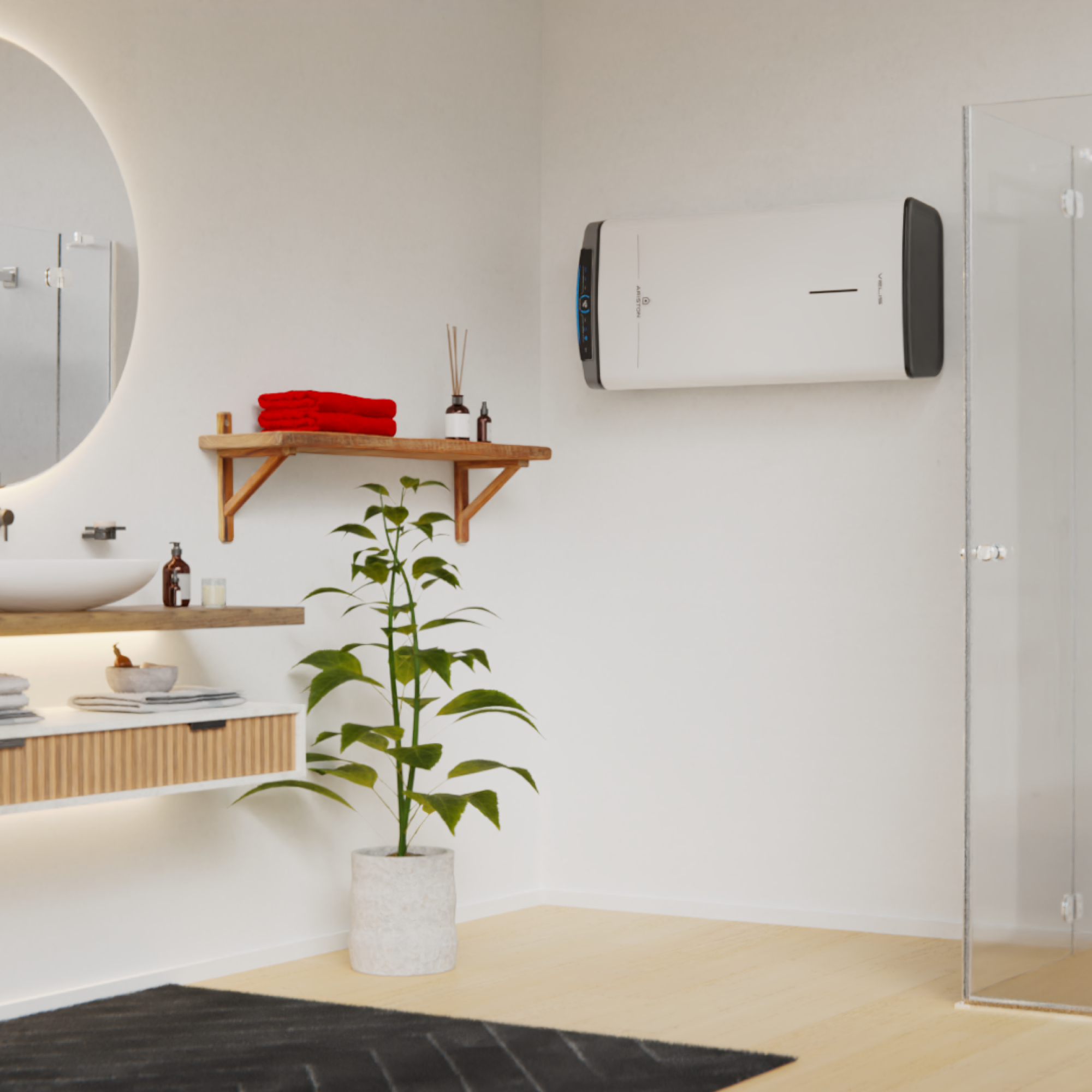 Ariston Velis Dune WiFi pojemnościowy podgrzewacz wody 80 l 1,5 kW elektryczny 4018002 - Wysyłka w 24h