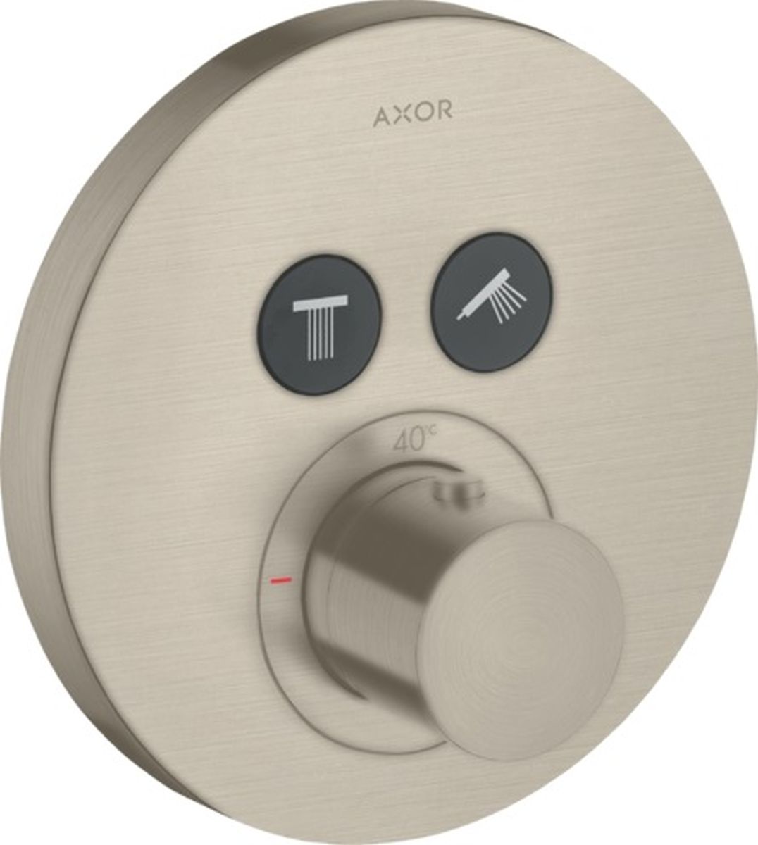 Axor ShowerSolutions bateria wannowo-prysznicowa podtynkowa termostatyczna nikiel szczotkowany 36723820