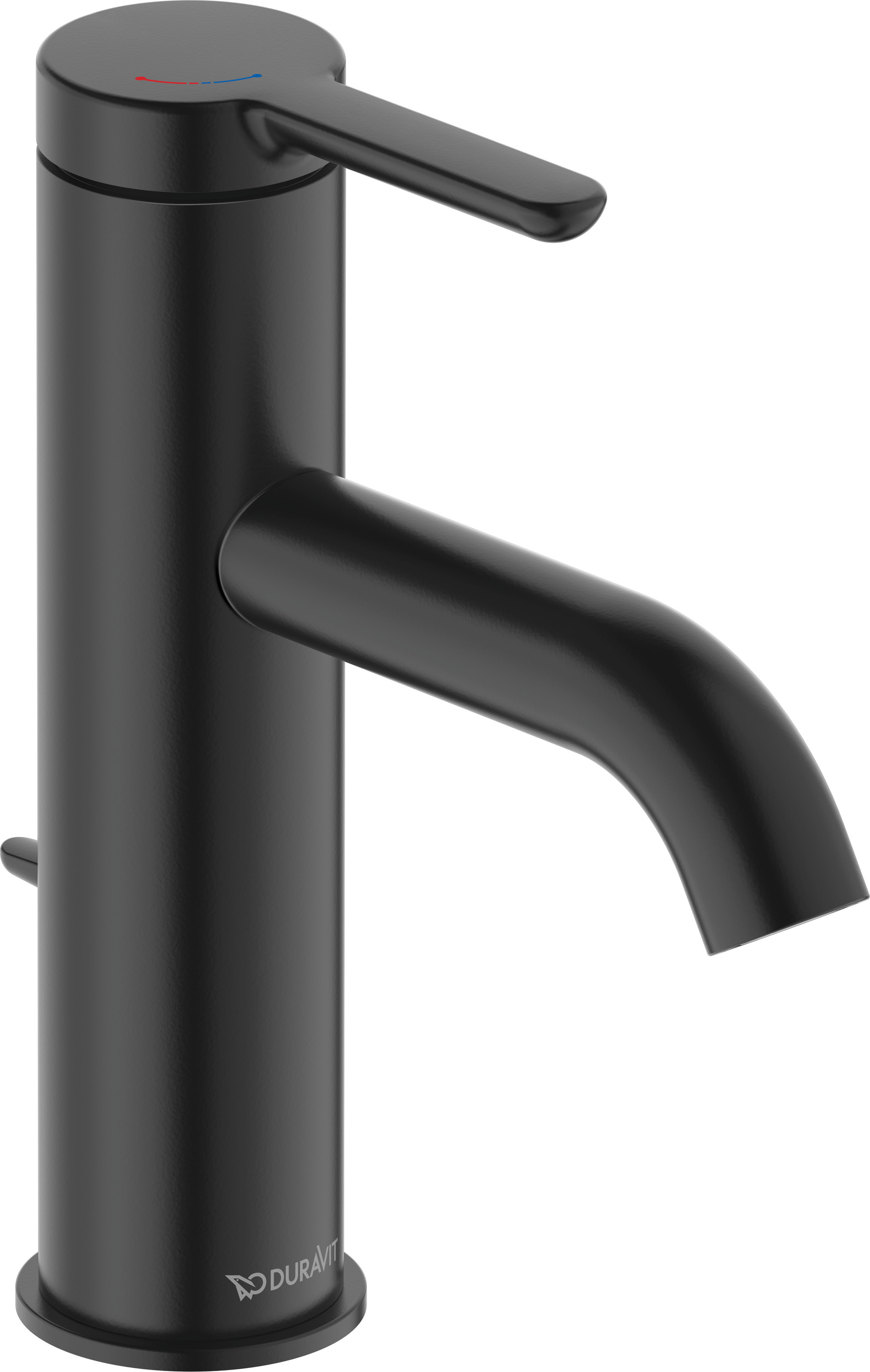 Duravit C.1 bateria umywalkowa stojąca czarna C11023001046