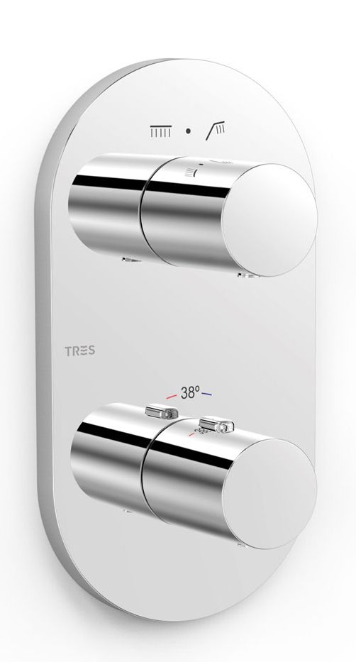 Tres Therm-Box bateria wannowo-prysznicowa podtynkowa termostatyczna chrom 21525001