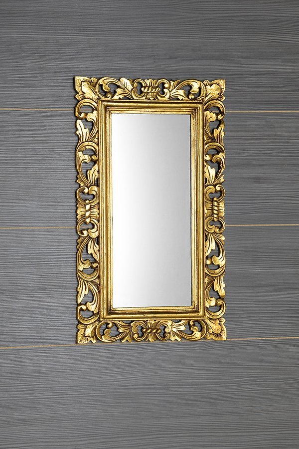 Sapho Samblung lustro 70x40 cm prostokątne rama złota IN110 - Wysyłka w 24h