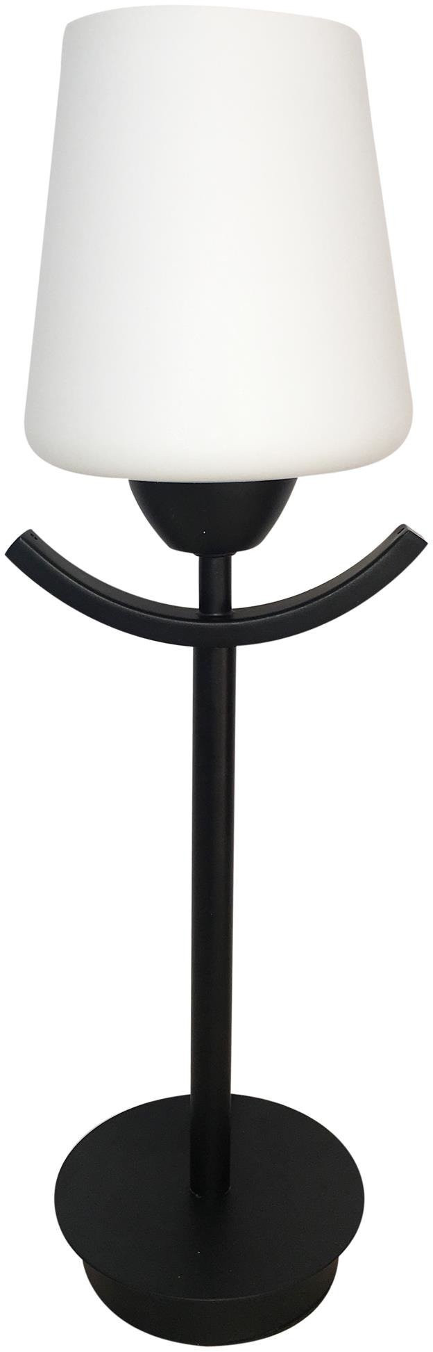Candellux Londyn lampa stołowa 1x60W czarny/biały 41-38852