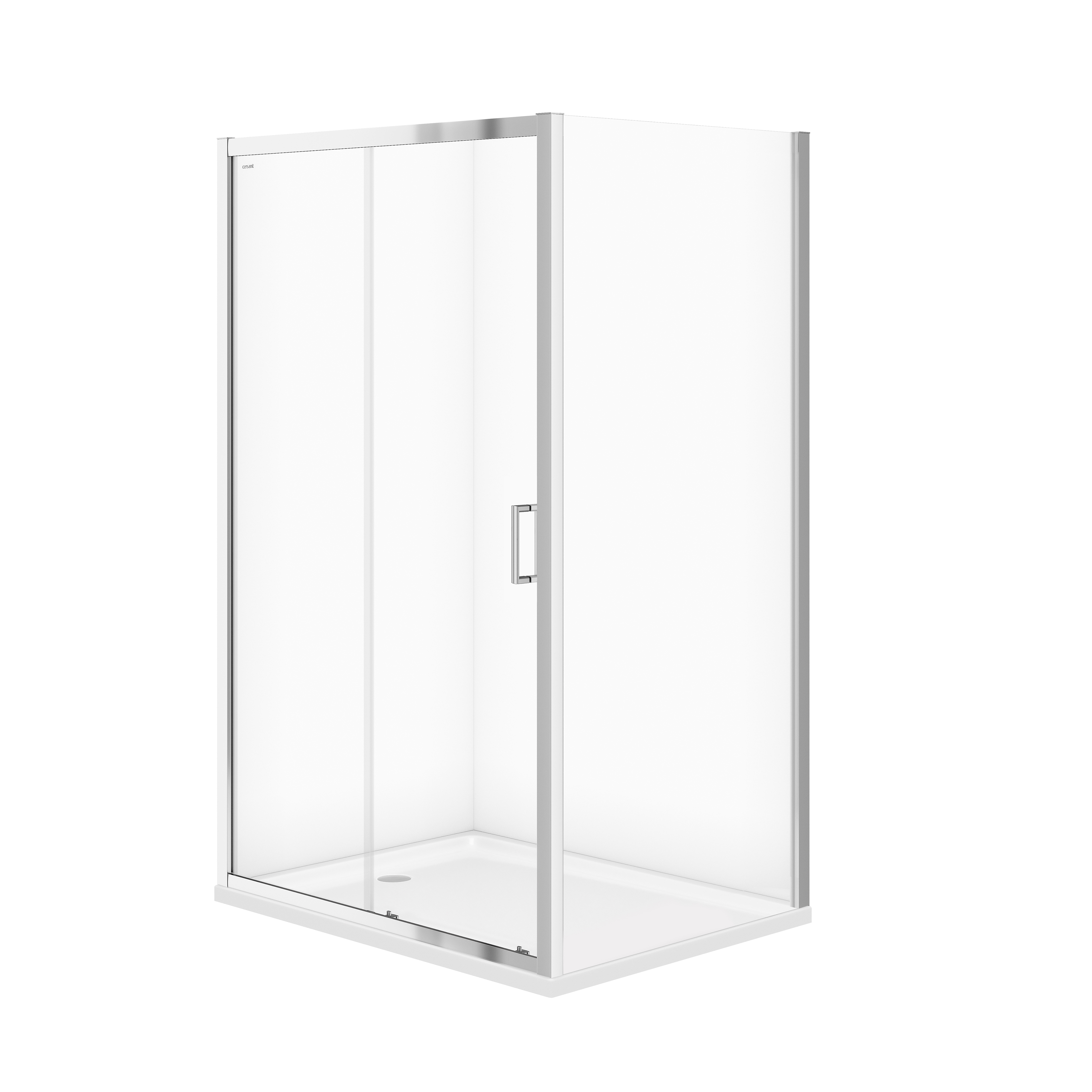 Cersanit Iva kabina z brodzikiem 120x90 cm prostokątna chrom połysk/szkło przezroczyste S601-248