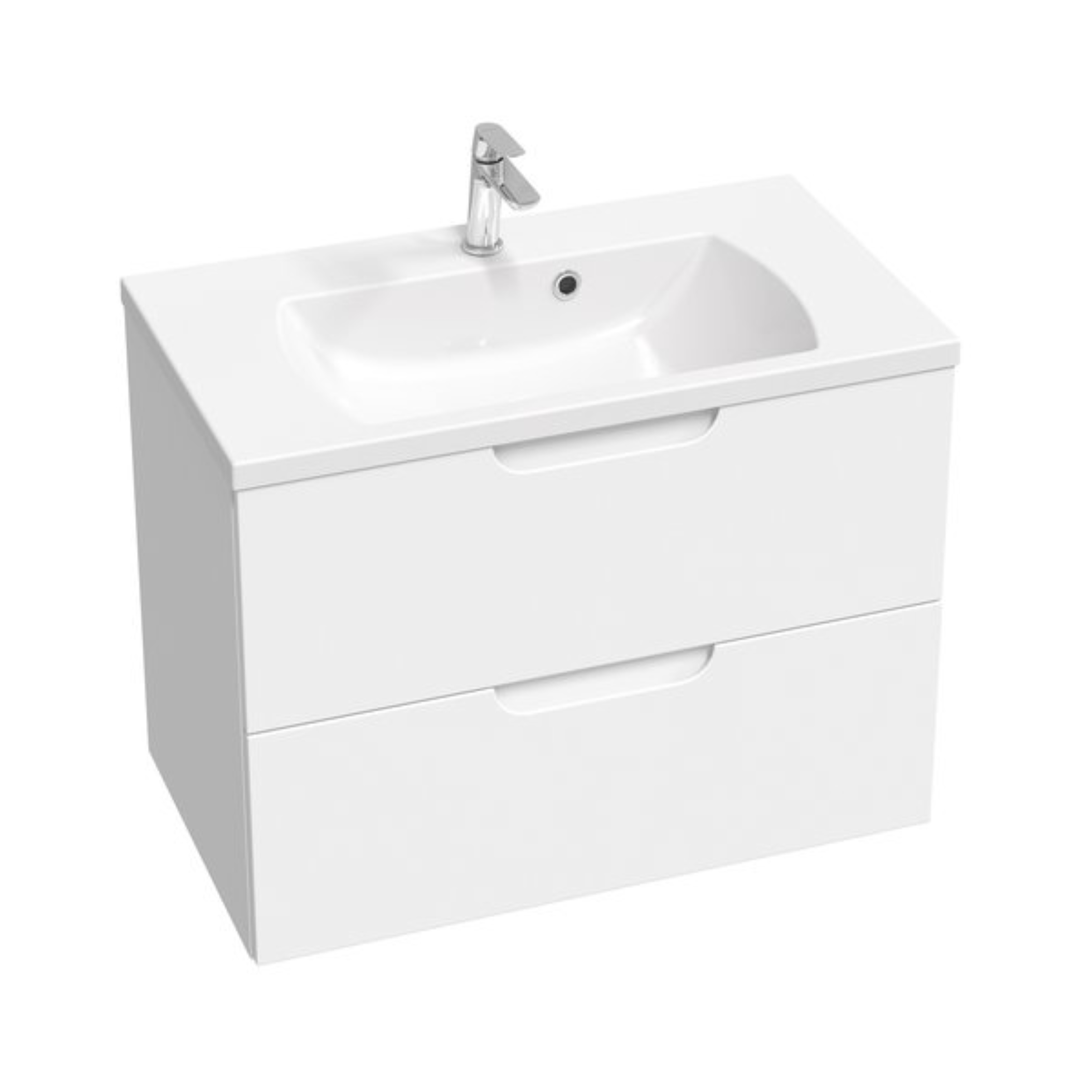 Ravak Classic II umywalka 80x45 cm prostokątna ścienna-meblowa biała XJX01180000