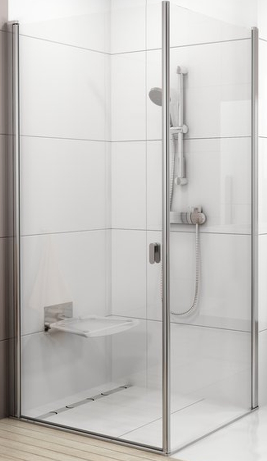 Ravak Chrome CPS-80 ścianka prysznicowa 80 cm stała polerowane aluminium/szkło przezroczyste 9QV40C00Z1