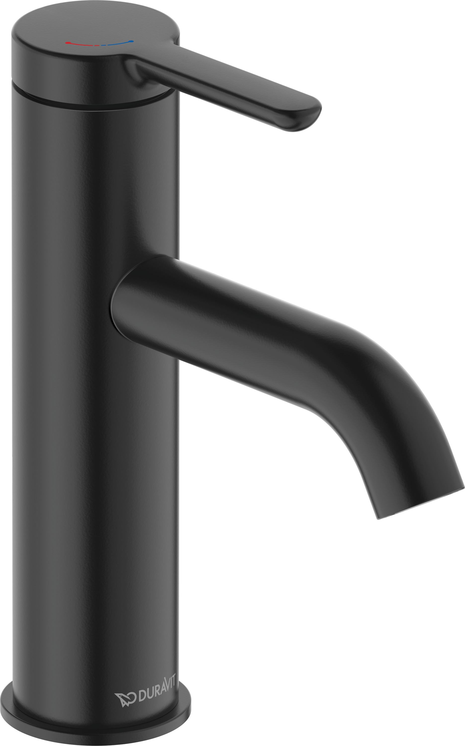 Duravit C.1 bateria umywalkowa stojąca czarna C11023002046