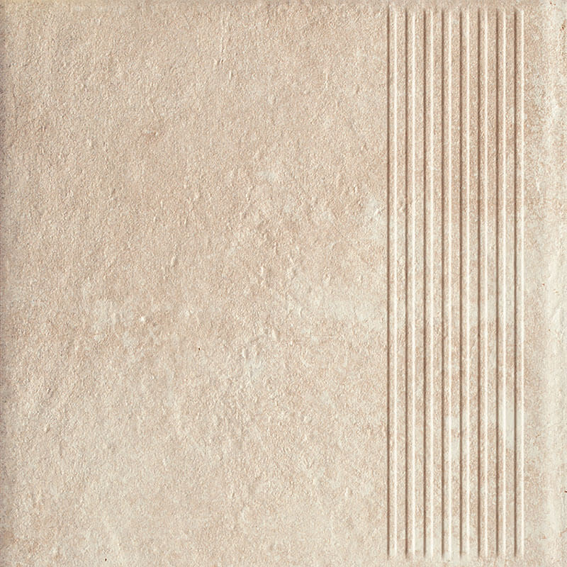 Paradyż Scandiano stopnica 30x30 cm prosta STR beżowy mat