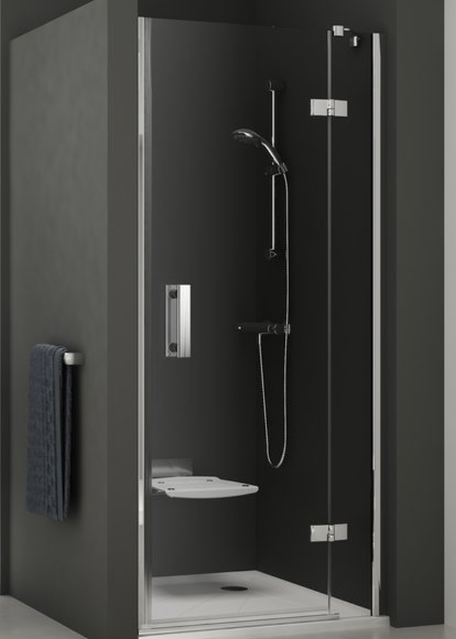 Ravak SmartLine SMSD2-90 B-P drzwi prysznicowe 90 cm uchylne prawe chrom/szkło przezroczyste 0SP7BA00Z1