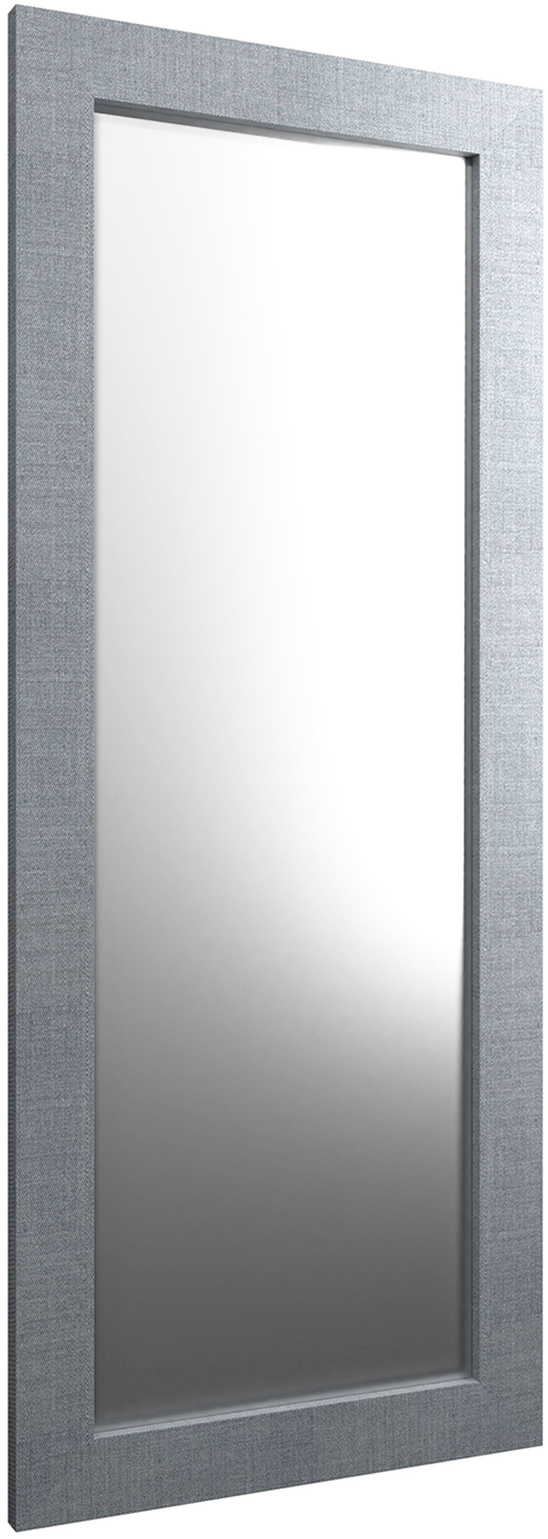 Styler Jyvaskyla lustro 148x56 cm prostokątne rama szaro-niebieskie płótno LU-12452