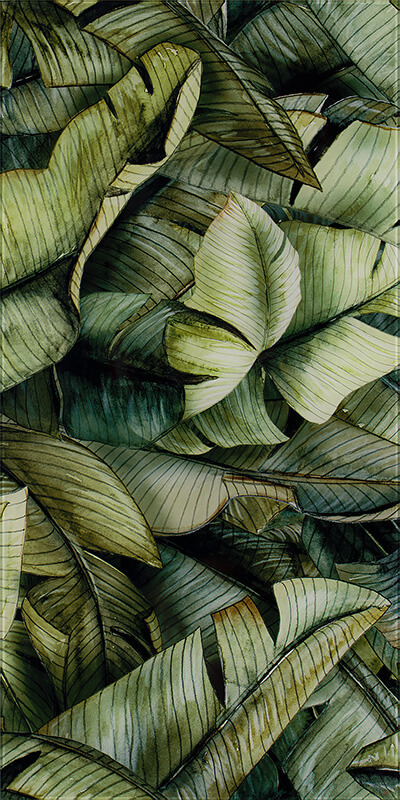 Paradyż Inserto dekor ścienny 30x60 cm Leaf A motyw liście