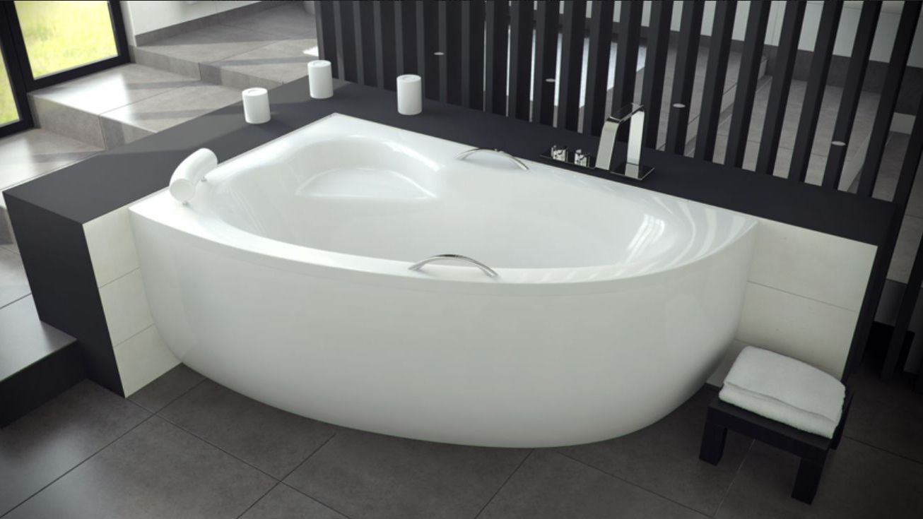 Besco Natalia wanna narożna 150x100 cm lewa biała #WAN-150-NL