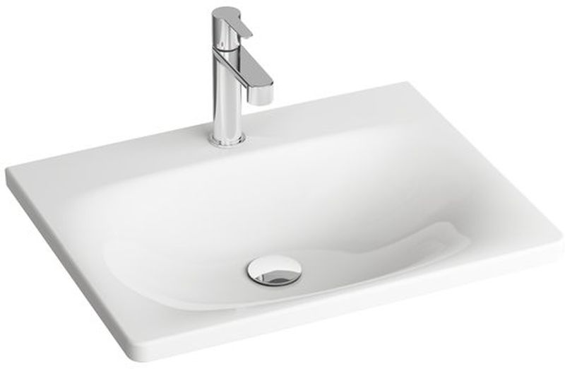 Ravak Balance umywalka 80x46,5 cm meblowa prostokątna biała XJX01280000